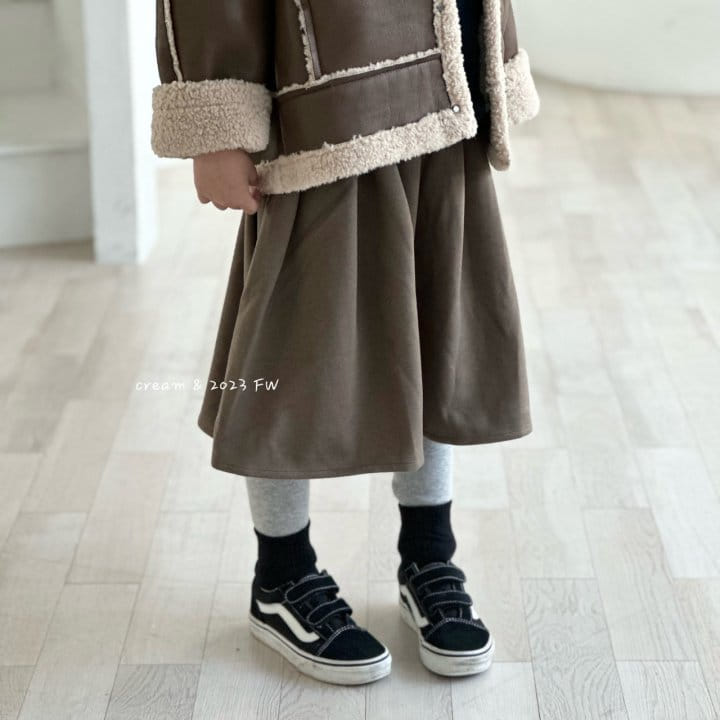 Cream Bbang - Korean Children Fashion - #minifashionista - W Simple Skirt - 3