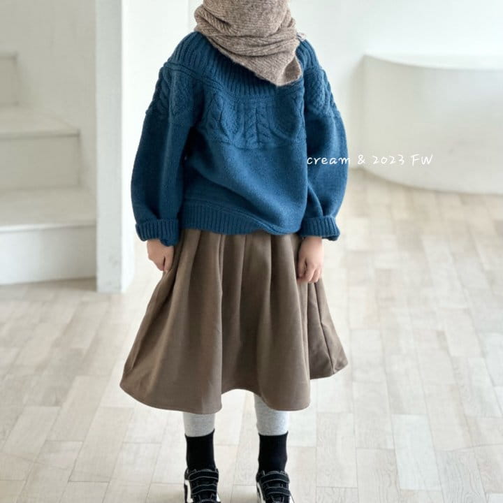 Cream Bbang - Korean Children Fashion - #stylishchildhood - W Simple Skirt - 7