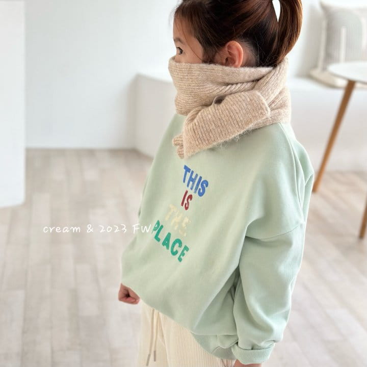 Cream Bbang - Korean Children Fashion - #stylishchildhood - Brushed Knit Muffler - 3