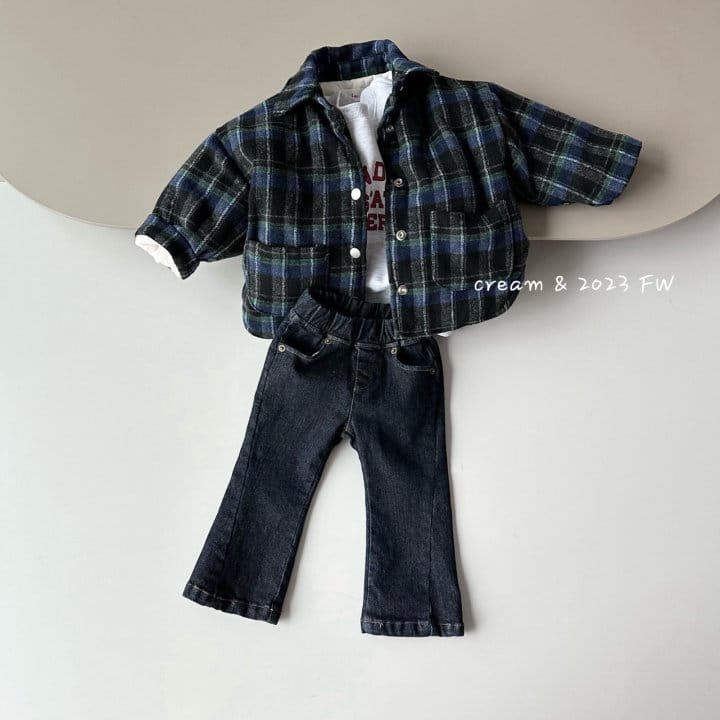Cream Bbang - Korean Children Fashion - #toddlerclothing - Fleece Check Banding Jacket - 4