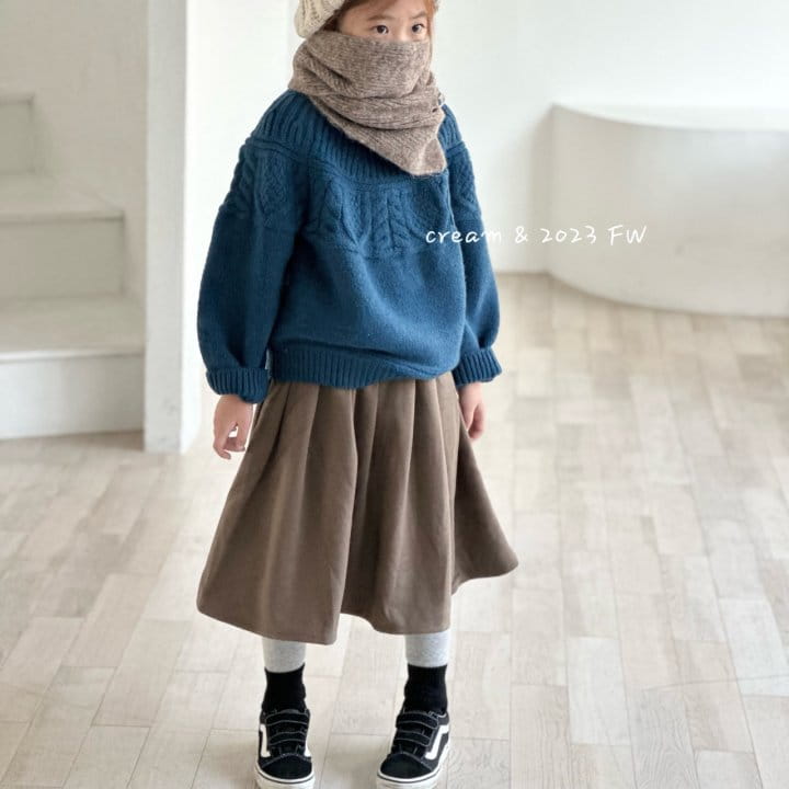 Cream Bbang - Korean Children Fashion - #todddlerfashion - W Simple Skirt - 5