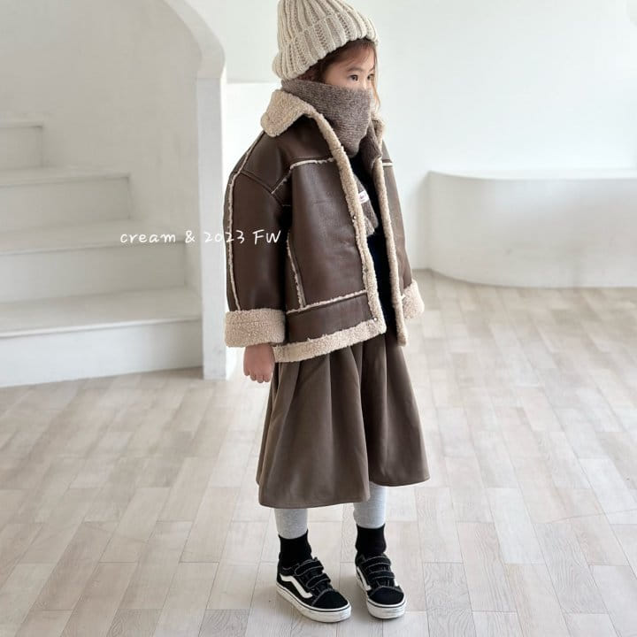 Cream Bbang - Korean Children Fashion - #toddlerclothing - W Simple Skirt - 6
