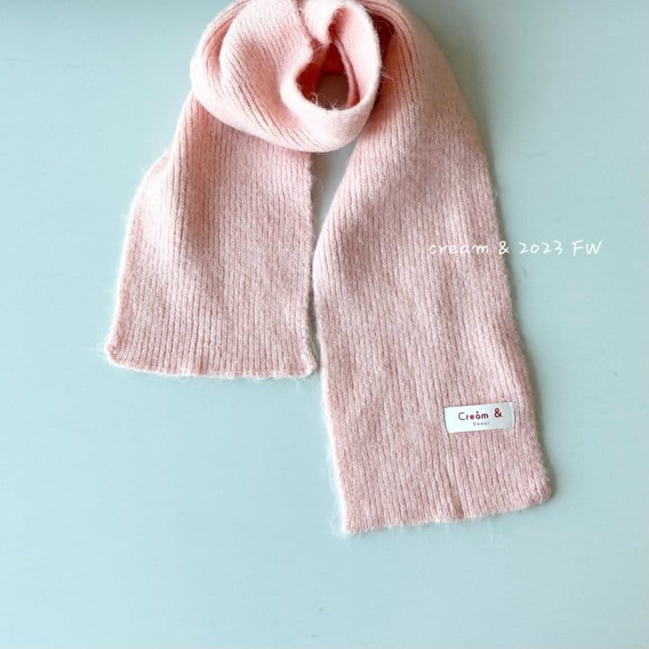 Cream Bbang - Korean Children Fashion - #toddlerclothing - Brushed Knit Muffler - 2