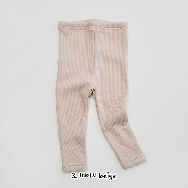 Daily Daily - Korean Children Fashion - #kidsshorts - Kids Rib Mink Leggings - 4