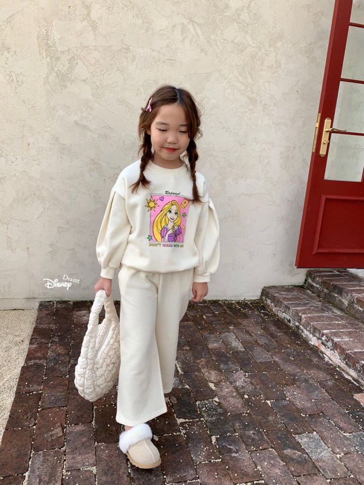 Dsaint - Korean Children Fashion - #kidzfashiontrend - Pretty Princess Puff Fleece Top Bottom Set - 8