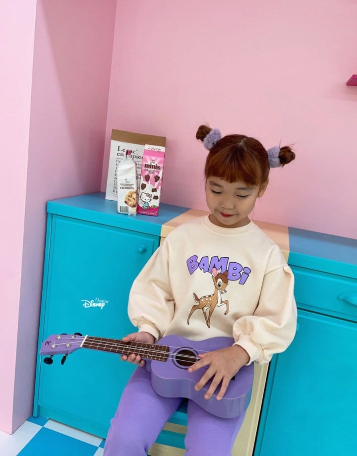 Dsaint - Korean Children Fashion - #littlefashionista - Bambi Color Flares Fleece Top Bottom Set