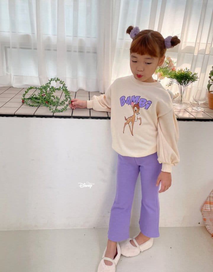 Dsaint - Korean Children Fashion - #minifashionista - Bambi Color Flares Fleece Top Bottom Set - 3