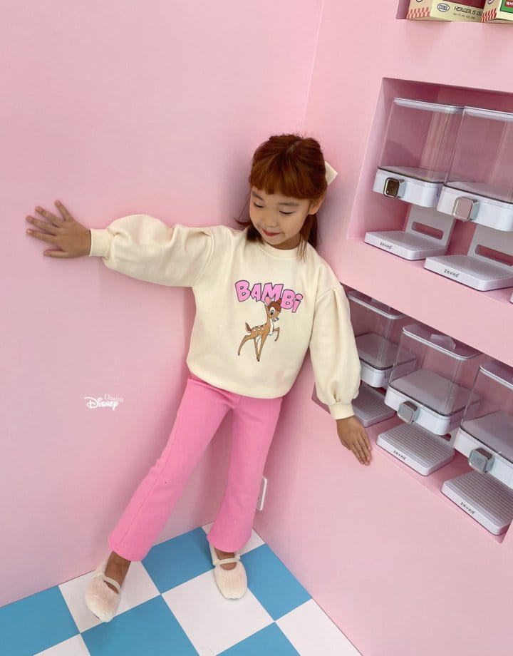 Dsaint - Korean Children Fashion - #todddlerfashion - Bambi Color Flares Fleece Top Bottom Set - 5