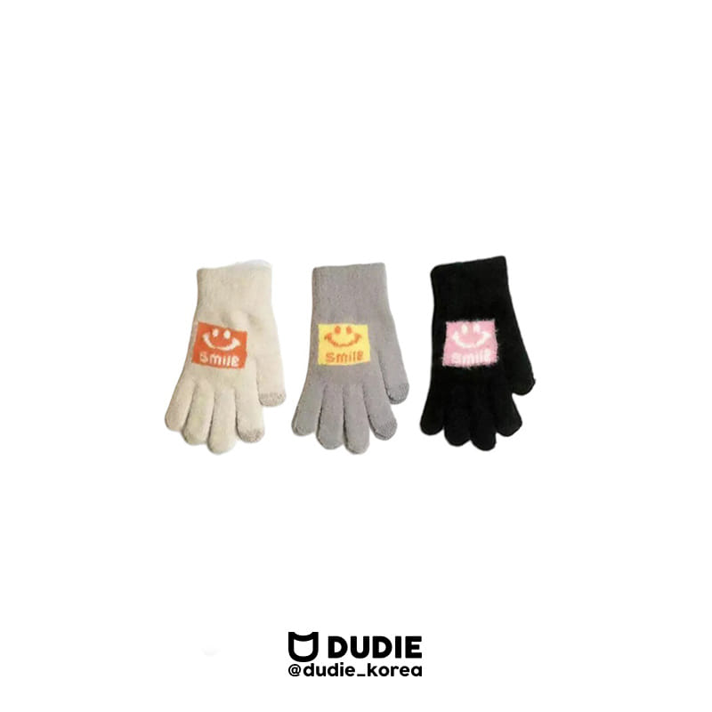 Dudie - Korean Children Fashion - #childofig - Angora Smile Gloves - 2
