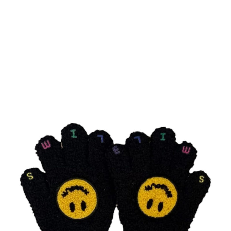 Dudie - Korean Children Fashion - #childofig - Lettering Smile Gloves - 8