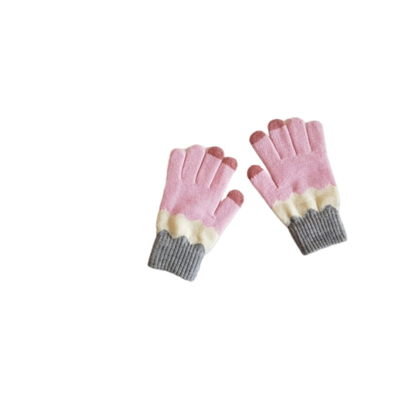 Dudie - Korean Children Fashion - #kidsshorts - Color Wave Gloves - 8