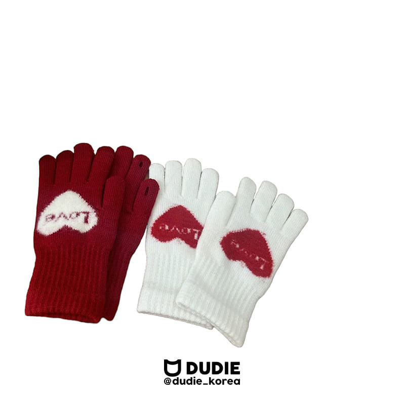 Dudie - Korean Children Fashion - #kidsstore - Love Gloves - 4