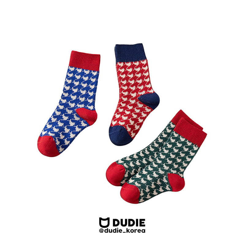 Dudie - Korean Children Fashion - #kidzfashiontrend - Santa Socks Set
