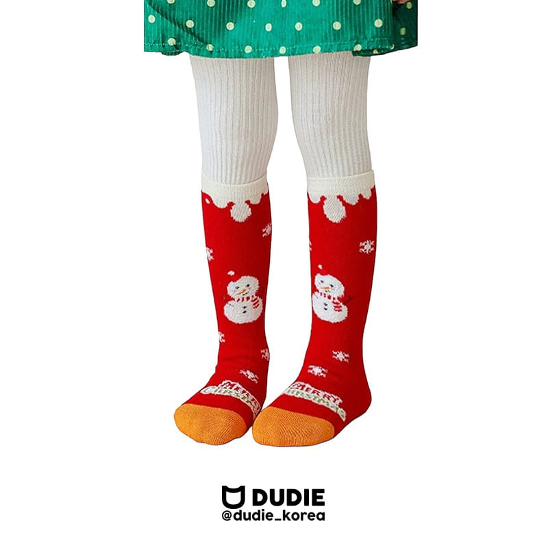 Dudie - Korean Children Fashion - #littlefashionista - Merry Snow Man Socks Set - 2