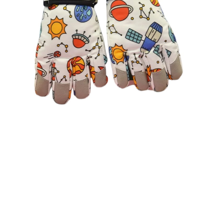 Dudie - Korean Children Fashion - #littlefashionista - Art Works Ski Gloves - 9
