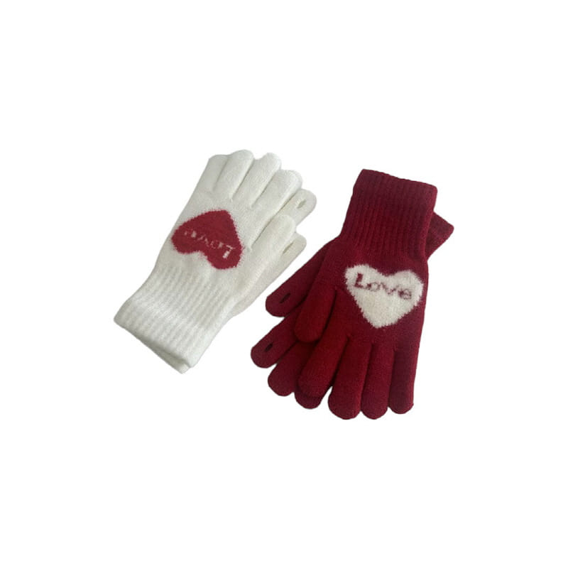 Dudie - Korean Children Fashion - #littlefashionista - Love Gloves - 6