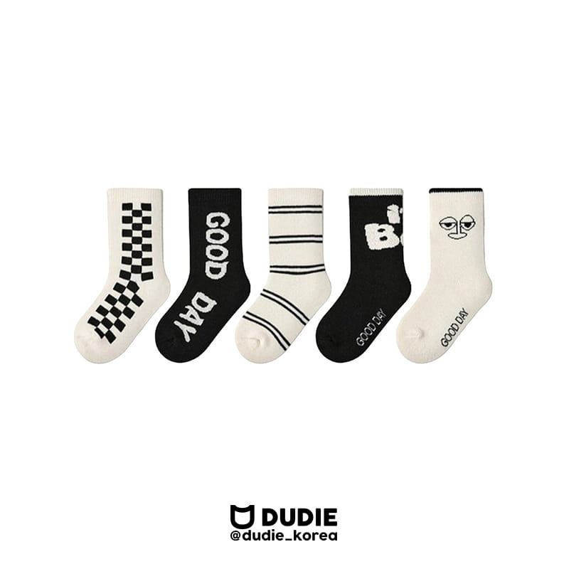 Dudie - Korean Children Fashion - #magicofchildhood - Good Day Socks Set
