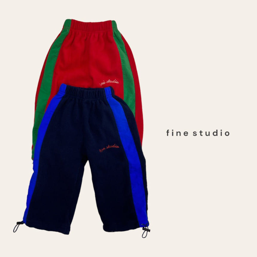 Fine-Studio - Korean Children Fashion - #kidzfashiontrend - Fleece Color Pants - 4