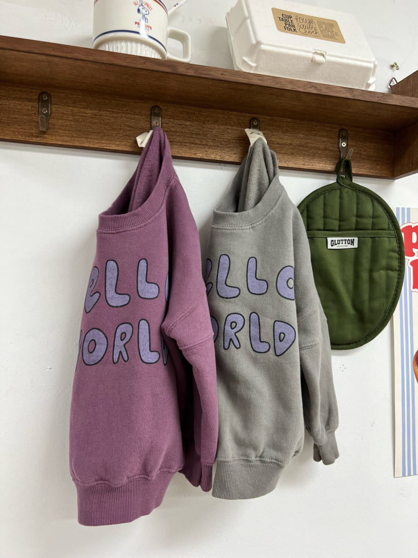 Fine-Studio - Korean Children Fashion - #childrensboutique - World Sweatshirt