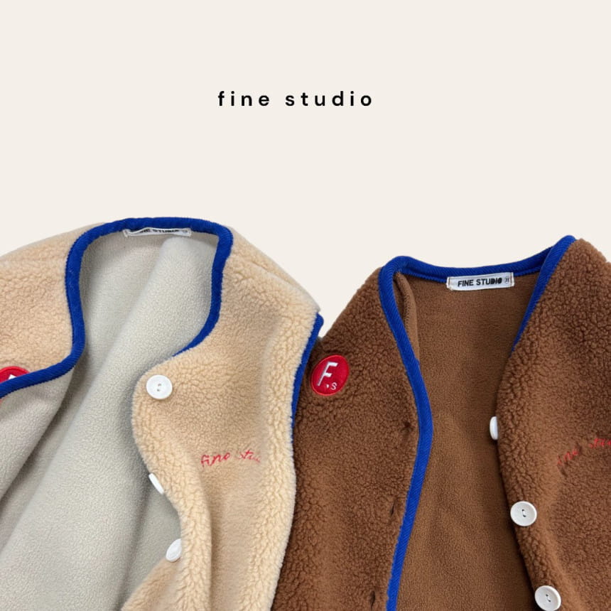 Fine-Studio - Korean Children Fashion - #kidsstore - Cushy Fluffy Vest - 5