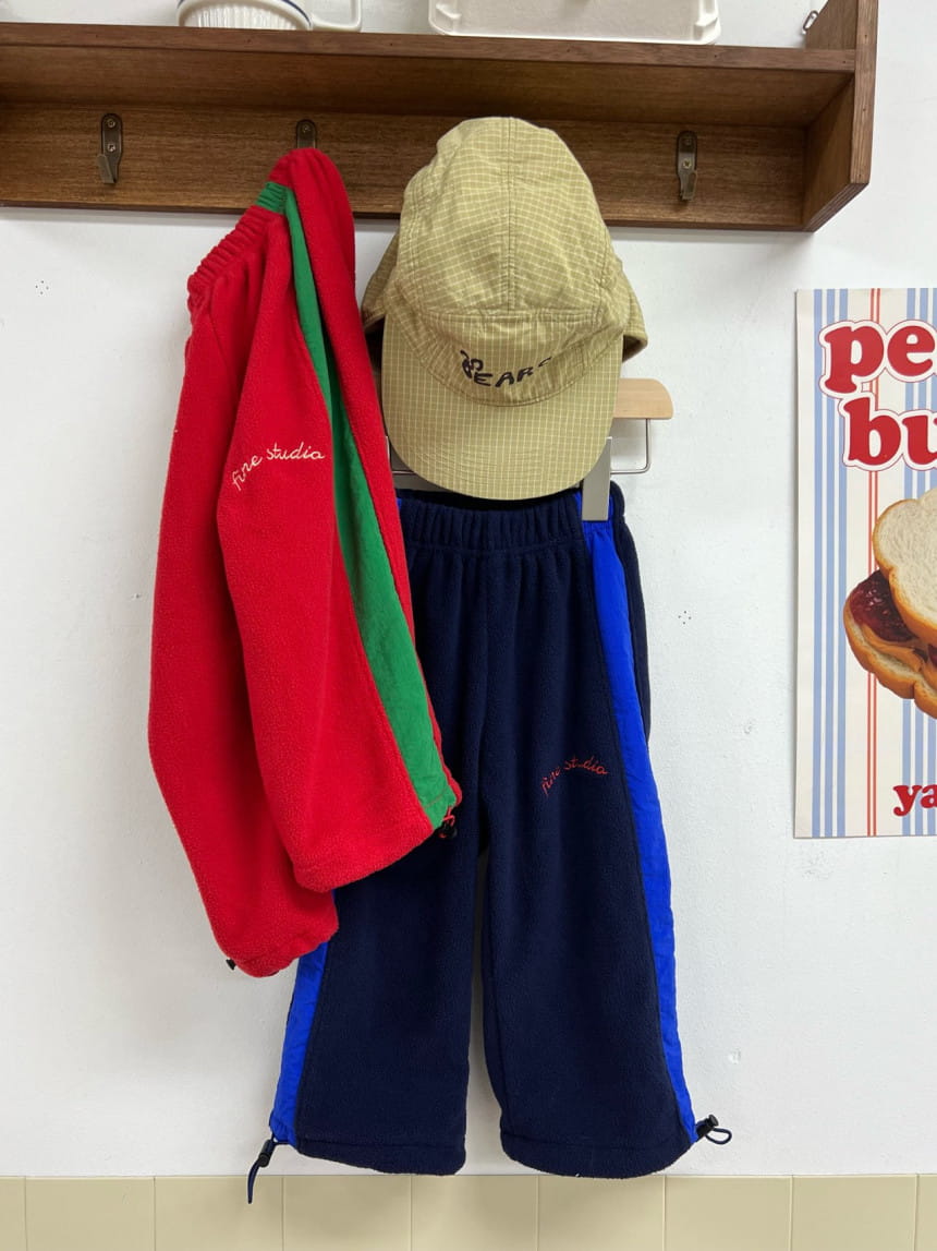Fine-Studio - Korean Children Fashion - #kidsstore - Fleece Color Pants - 2