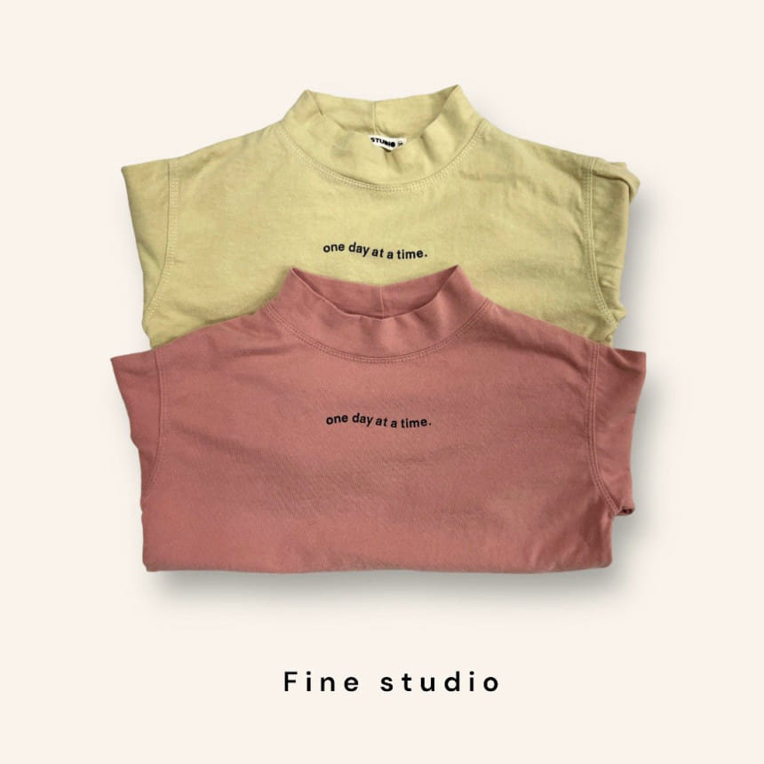 Fine-Studio - Korean Children Fashion - #minifashionista - One Day Turtleneck Tee - 8