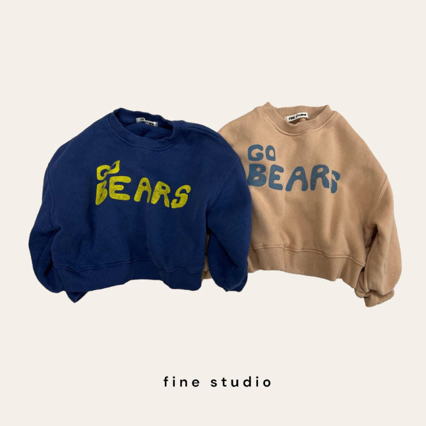 Fine-Studio - Korean Children Fashion - #todddlerfashion - Bear Fleece Sweatshirt - 3