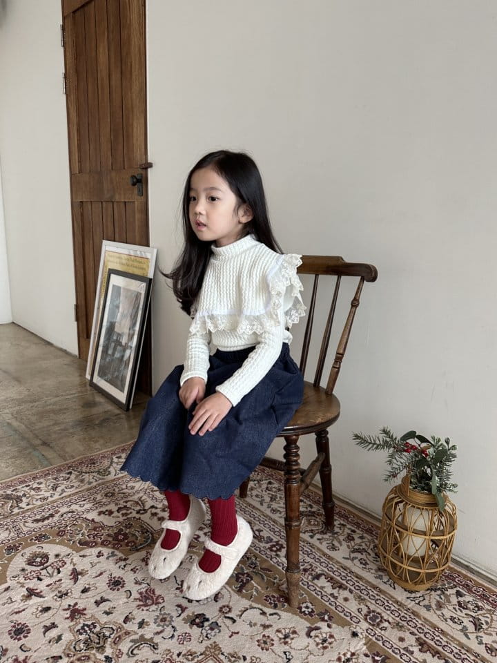 Flower J - Korean Children Fashion - #designkidswear - Wave Fleece Pants - 4