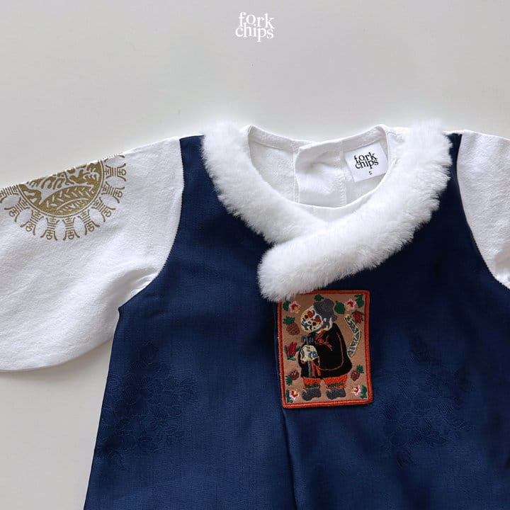 Fork Chips - Korean Baby Fashion - #babyootd - Yeonji Gonji Boy Hanbok  - 6