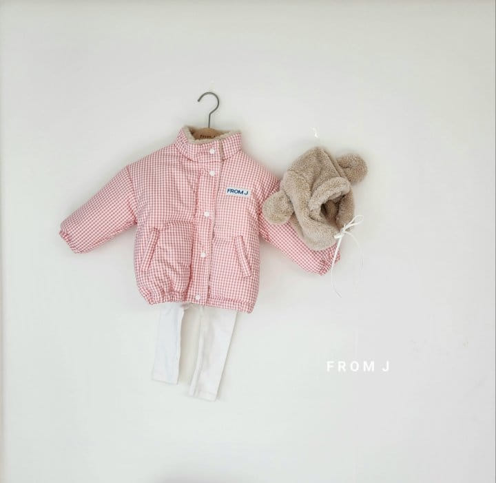 From J - Korean Children Fashion - #kidsshorts - Check Padding Jumper - 3