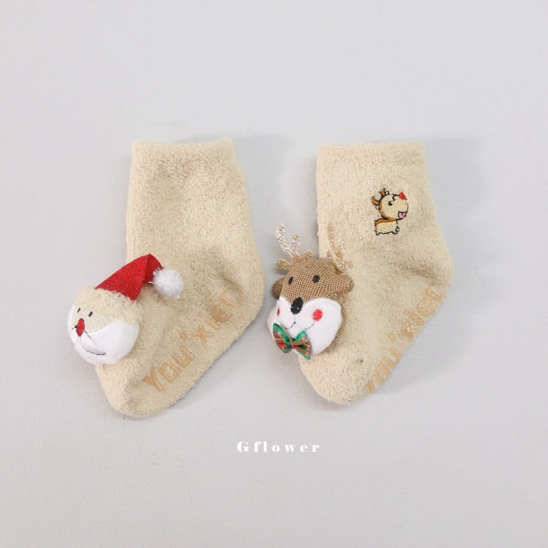 G Flower - Korean Baby Fashion - #babyboutique - Baby Christmas Socks  - 6