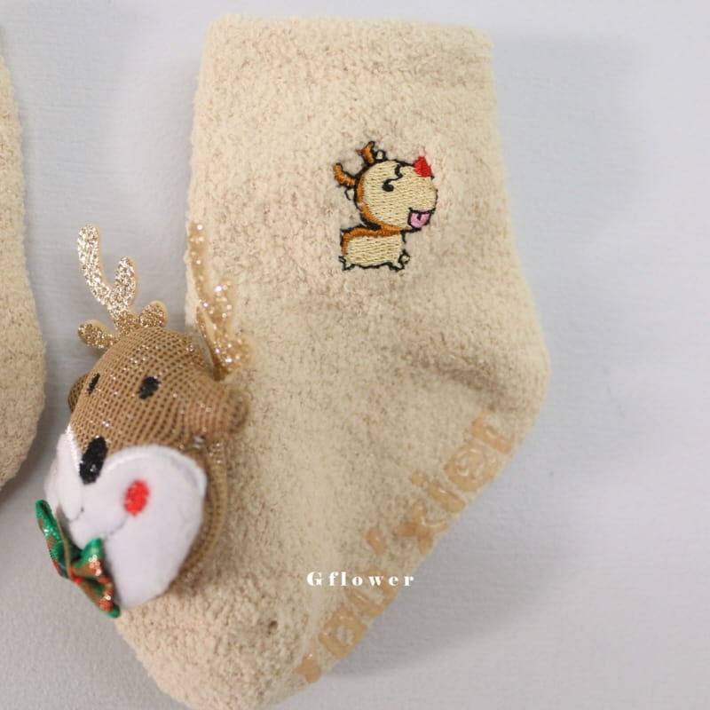 G Flower - Korean Baby Fashion - #babyboutique - Baby Christmas Socks  - 7