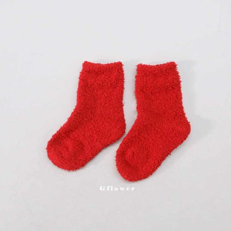 G Flower - Korean Baby Fashion - #babyoutfit - Sleep Christmas Pink Socks Set - 6