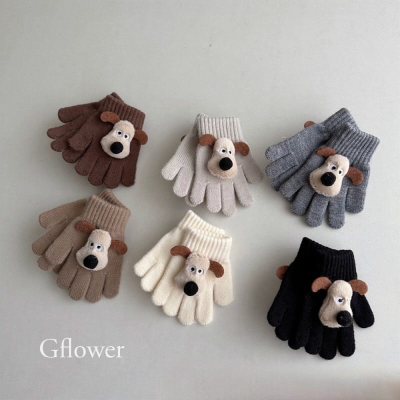G Flower - Korean Baby Fashion - #babywear - Bow Wow Finger Gloves - 2