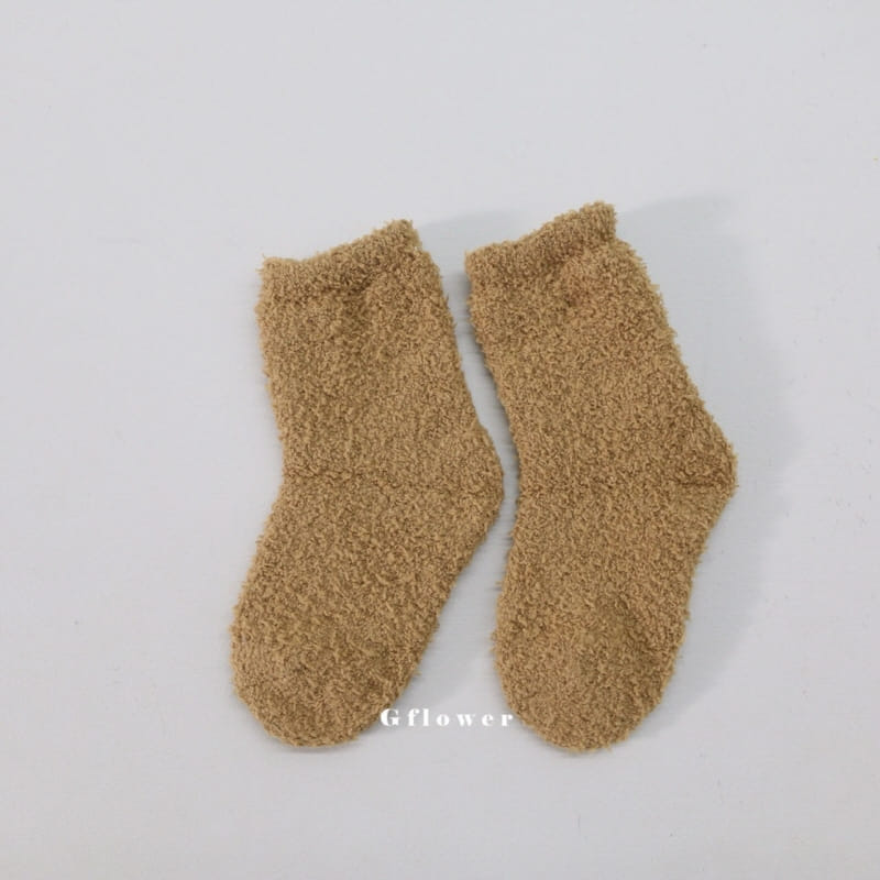 G Flower - Korean Baby Fashion - #onlinebabyboutique - Brown Socks Set - 5