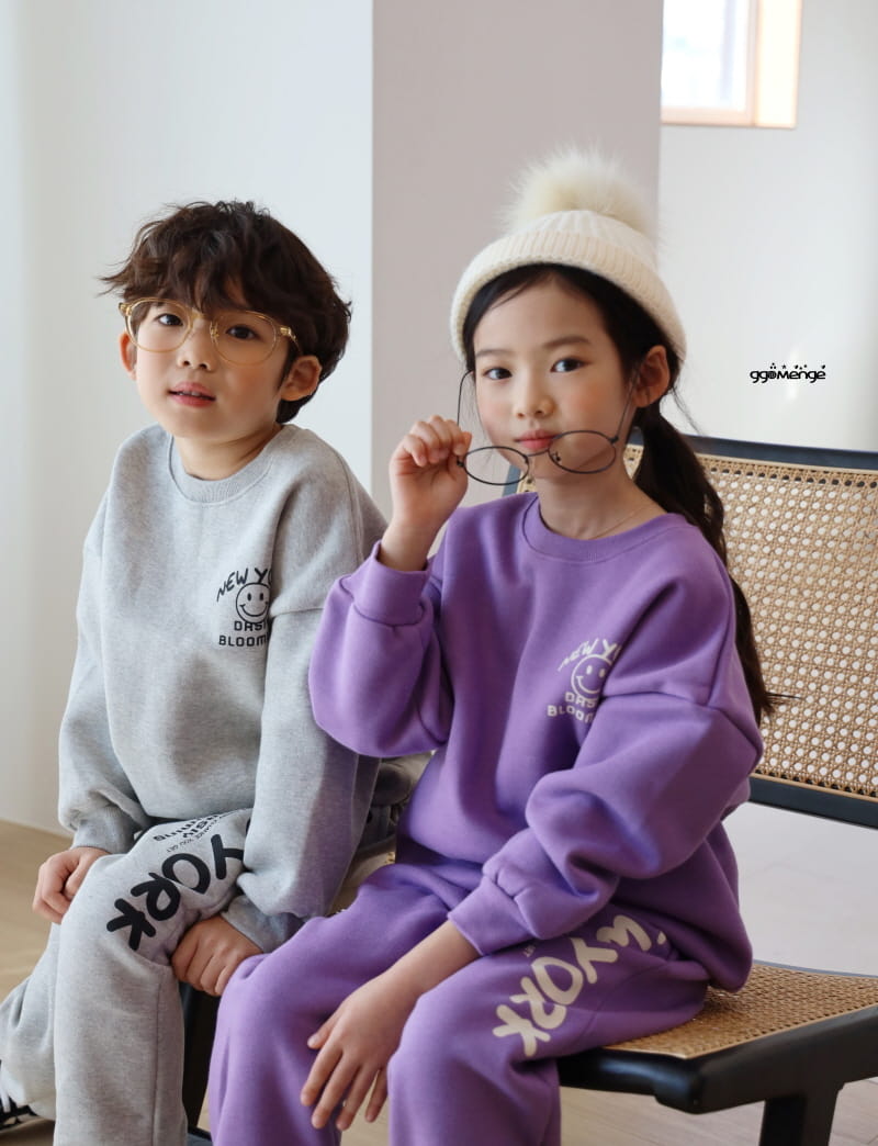 Ggomenge - Korean Children Fashion - #Kfashion4kids - Cosmos Top Bottom Set - 2