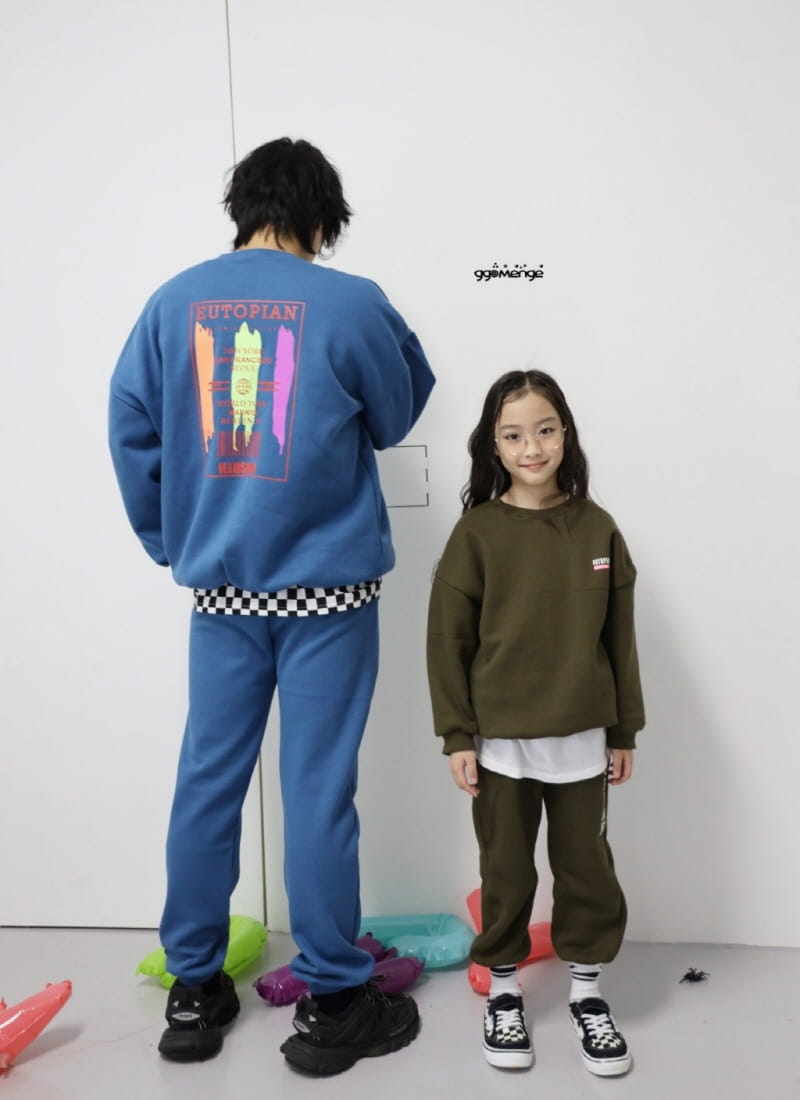Ggomenge - Korean Children Fashion - #Kfashion4kids - Adult Utopia Top Bottom Set
