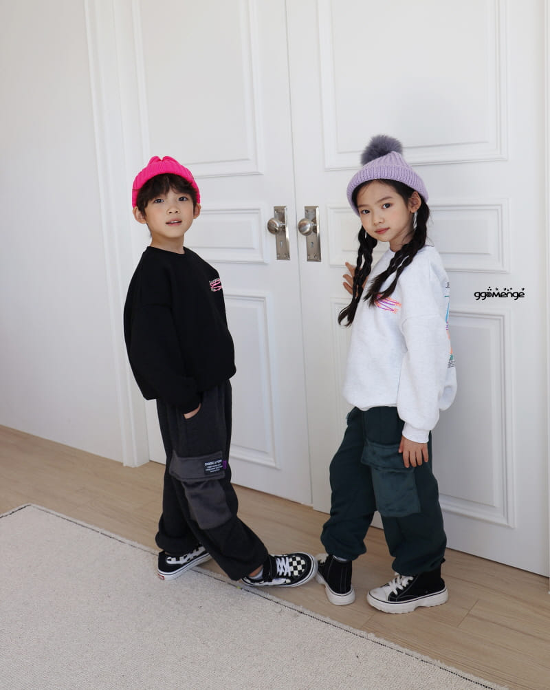 Ggomenge - Korean Children Fashion - #Kfashion4kids - Number Fleece Sweatshirt - 6
