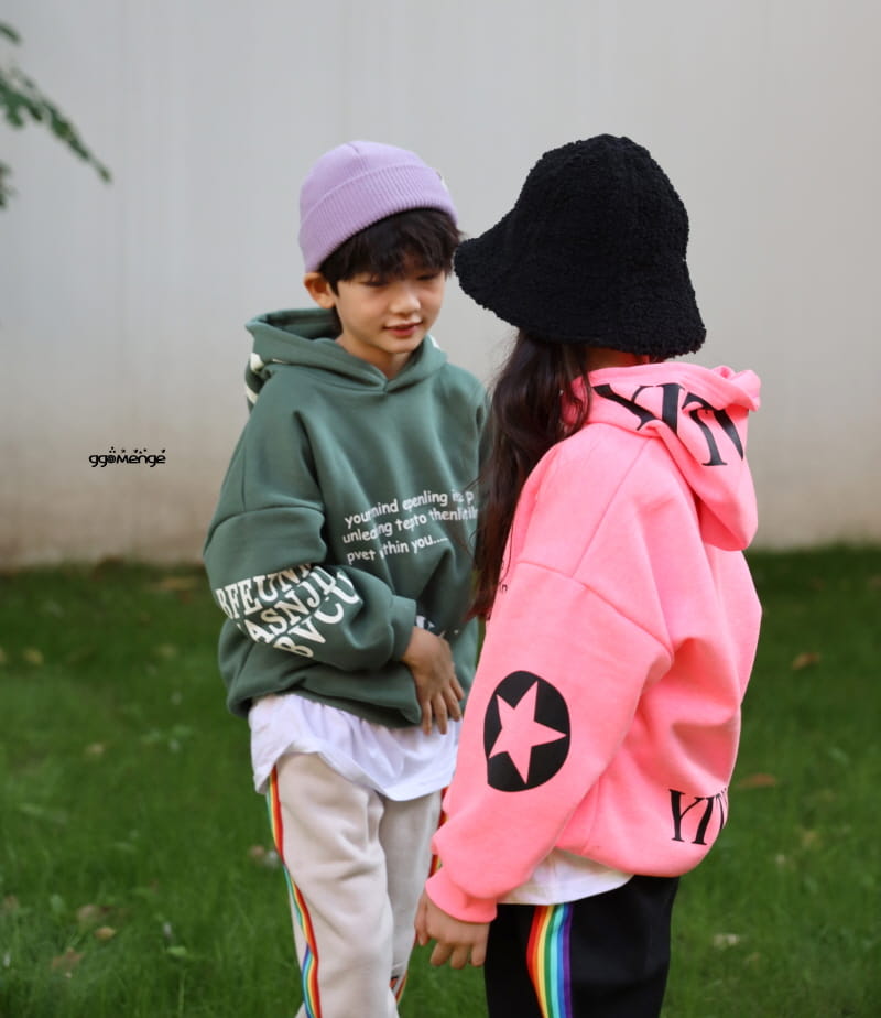 Ggomenge - Korean Children Fashion - #Kfashion4kids - Adult U IN  Hoody Tee - 5