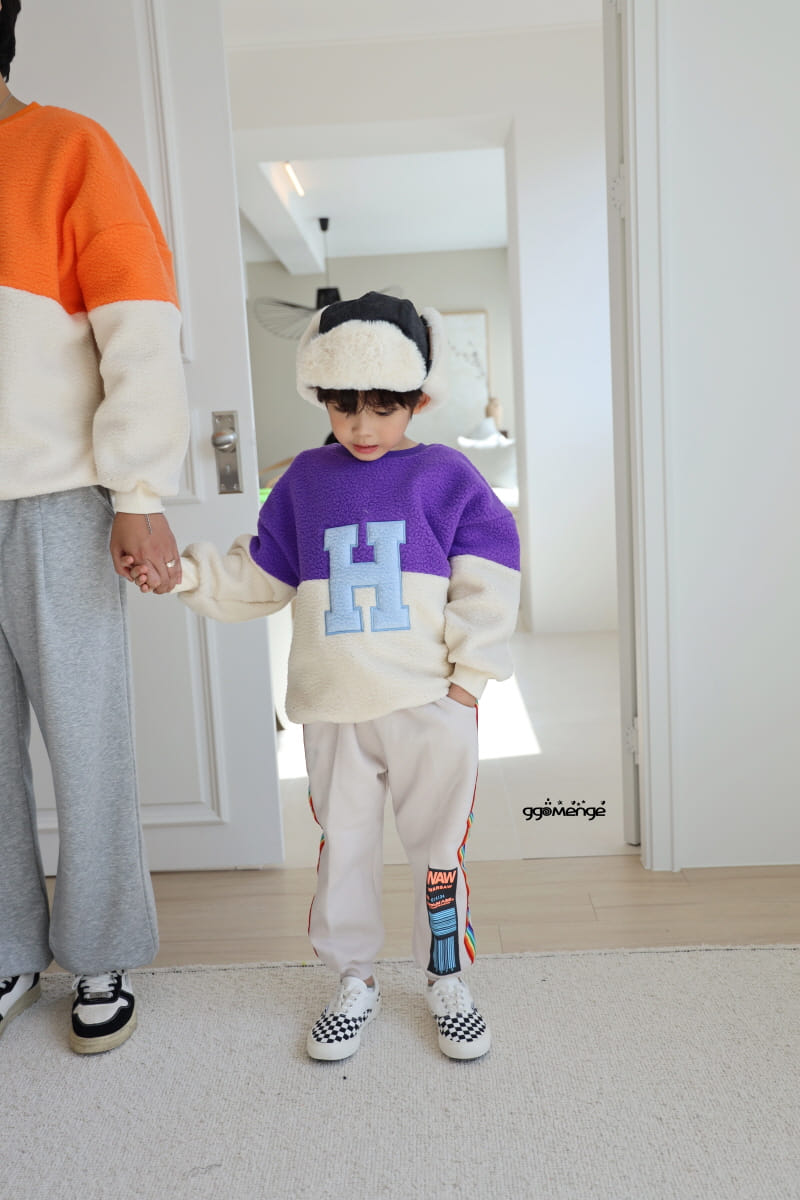 Ggomenge - Korean Children Fashion - #childofig - Adult H Bboggle Sweatshirt - 5