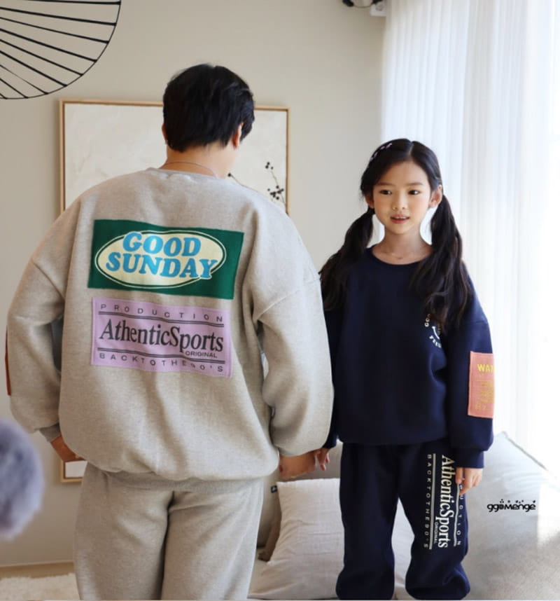 Ggomenge - Korean Children Fashion - #childofig - Adult Sunday Top Bottom Set