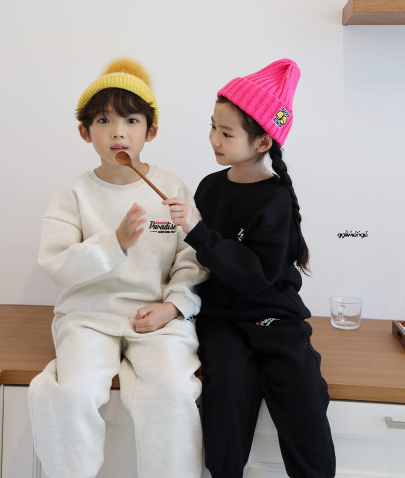 Ggomenge - Korean Children Fashion - #childofig - Paradise Fleece Top Bottom Set - 11