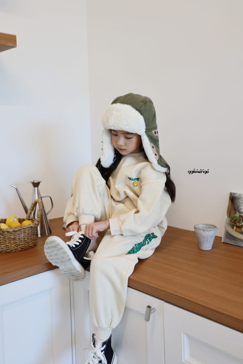Ggomenge - Korean Children Fashion - #childofig - Adult Yellow Point Top Bottom Set - 2