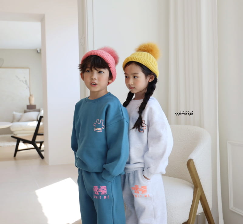 Ggomenge - Korean Children Fashion - #childrensboutique - Luis Top Bottom Set - 7