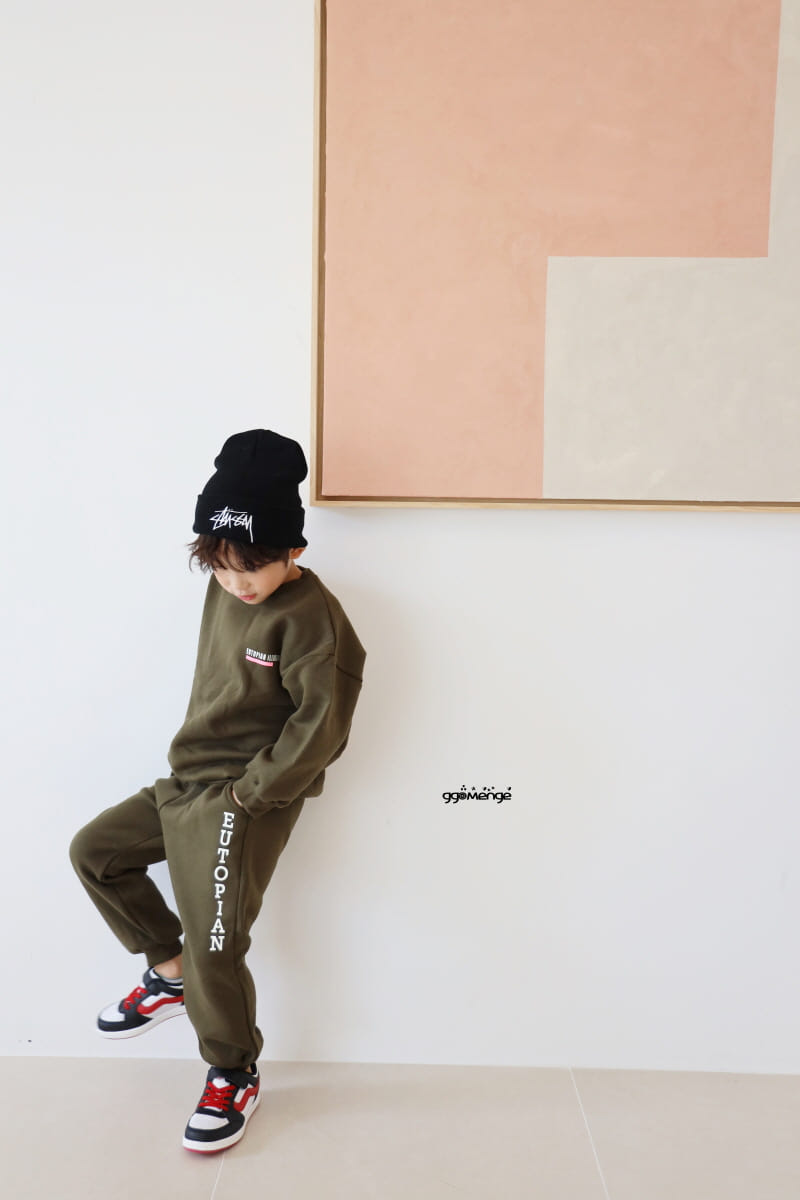 Ggomenge - Korean Children Fashion - #childrensboutique - Adult Utopia Top Bottom Set - 8