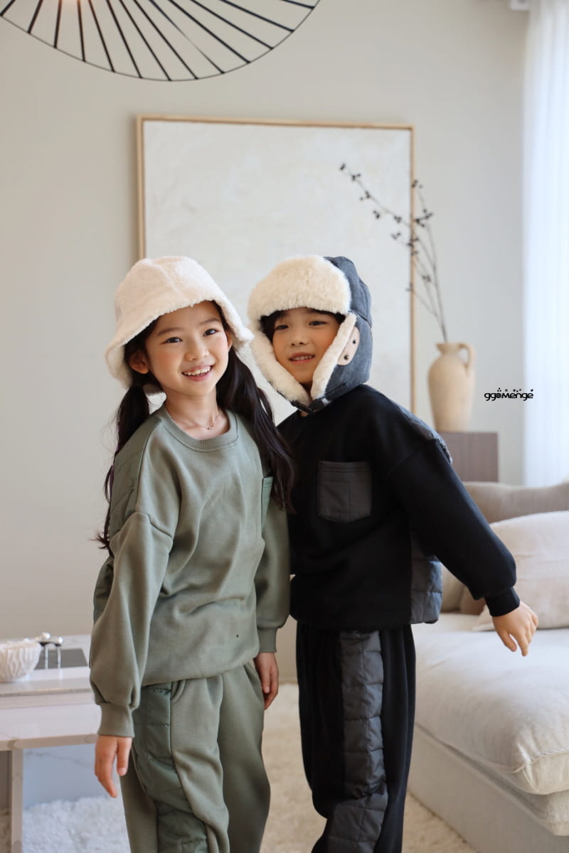 Ggomenge - Korean Children Fashion - #childrensboutique - Adult Square Top Bottom Set - 12
