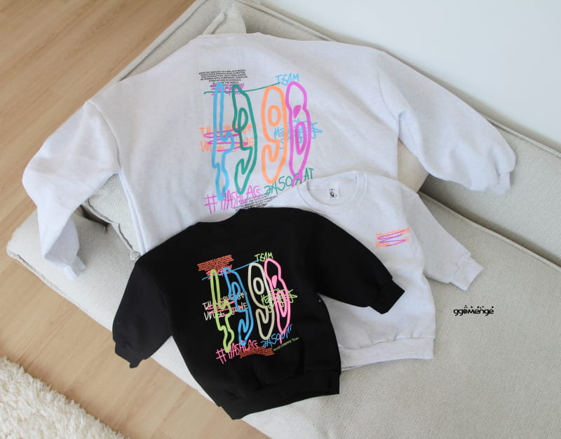 Ggomenge - Korean Children Fashion - #designkidswear - Adult Number Fleece Sweatshirt