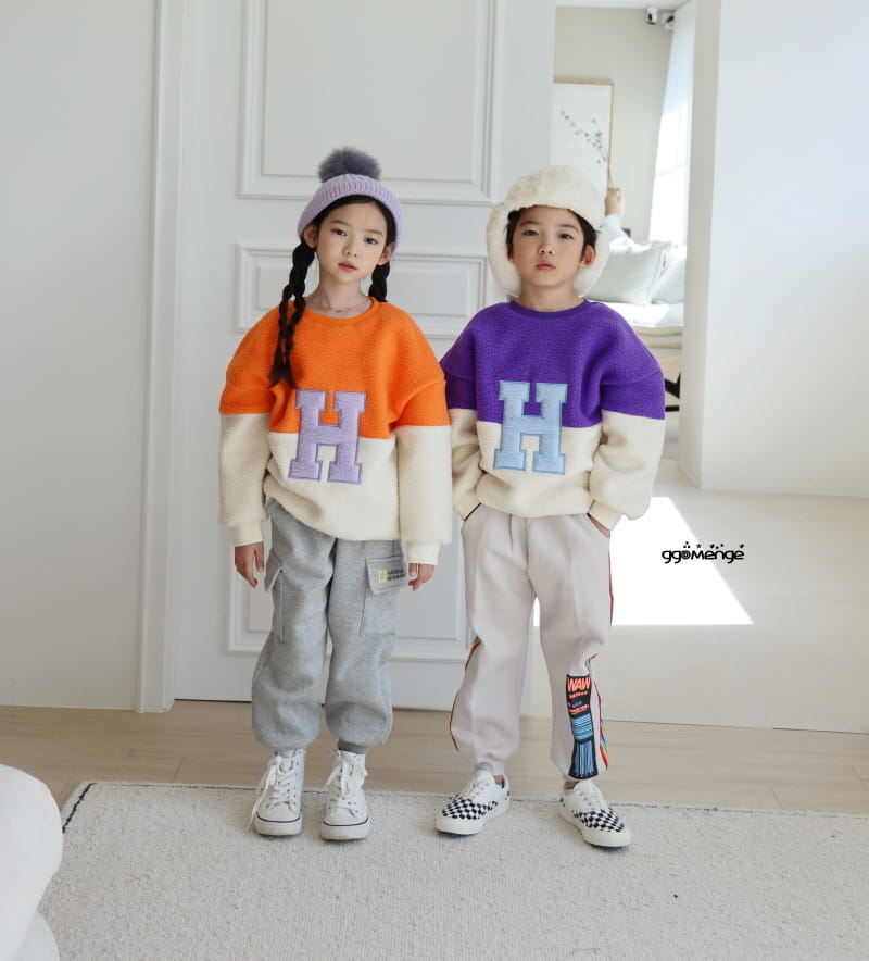 Ggomenge - Korean Children Fashion - #discoveringself - Adult H Bboggle Sweatshirt - 8