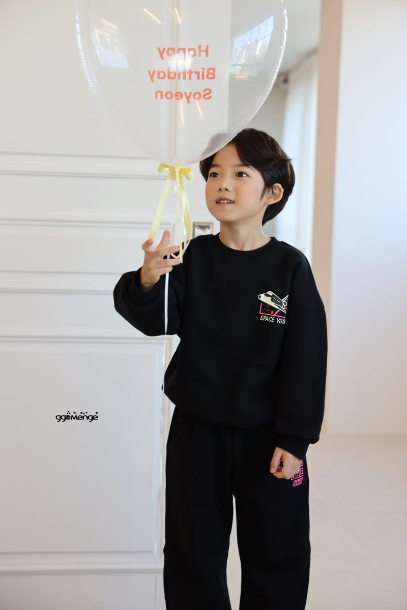 Ggomenge - Korean Children Fashion - #discoveringself - Spaceman Fleece Top Bottom Set - 7