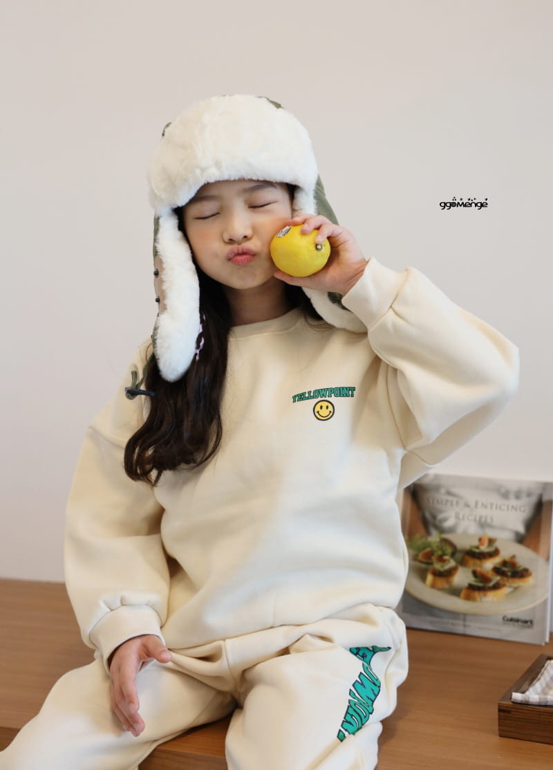 Ggomenge - Korean Children Fashion - #discoveringself - Yellow Point Top Bottom Set - 5